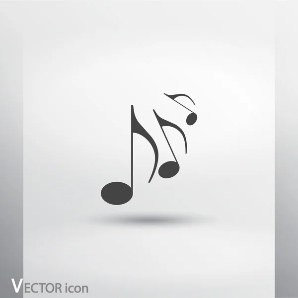 Ícone de música design — Vetor de Stock