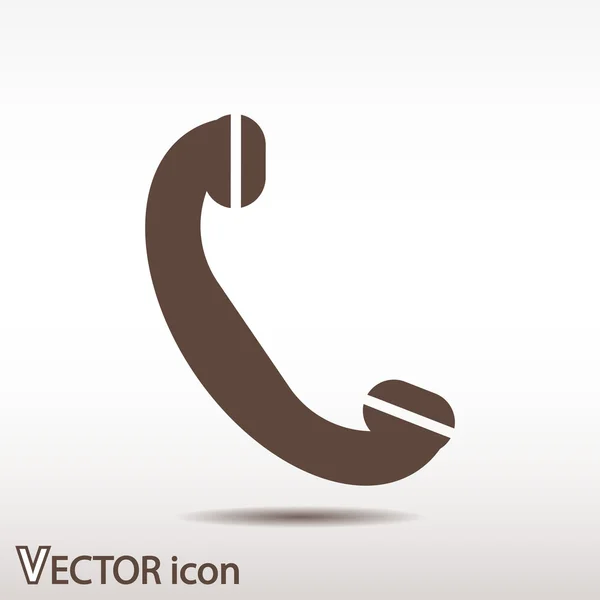 Téléphone, icône plate — Image vectorielle