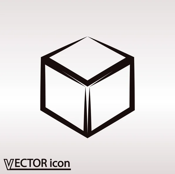 Ícone de design do logotipo do cubo — Vetor de Stock