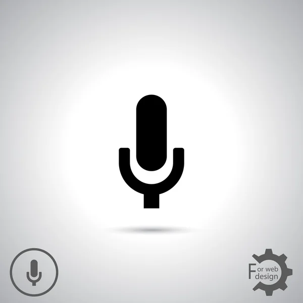 Desain ikon mikrofon - Stok Vektor