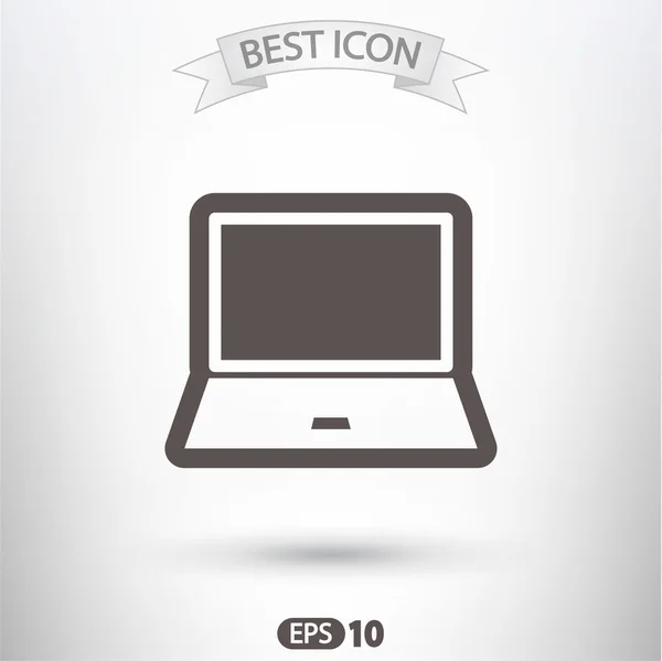 Laptop pictogram ontwerp — Stockvector