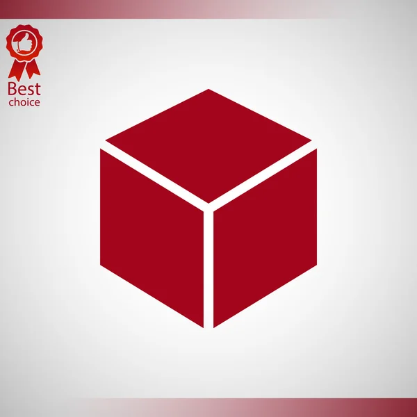 Icono de diseño del logotipo del cubo — Vector de stock