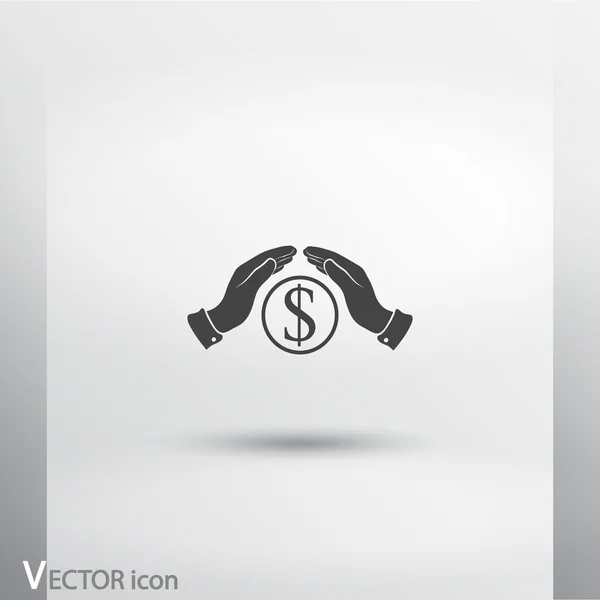 Ušetřit peníze ikonu — Stockový vektor