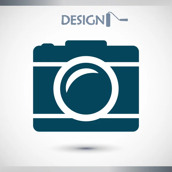 Camera flat icon — Stock Vector