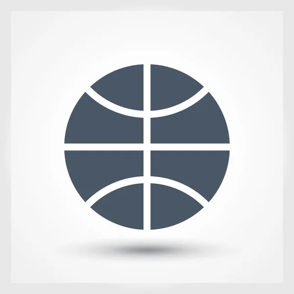 Icono de pelota de baloncesto — Vector de stock