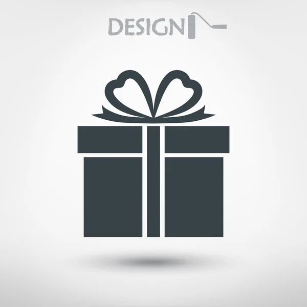 Icono de caja de regalo — Vector de stock