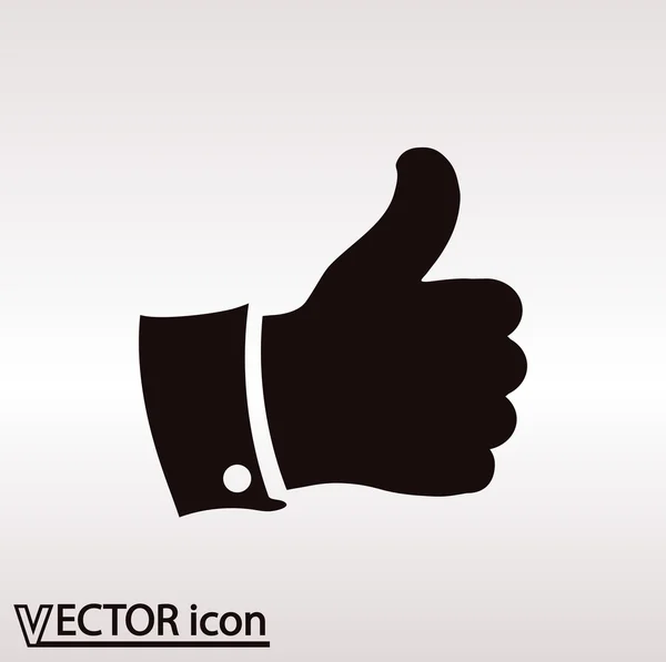 Como un icono. Estilo de diseño plano — Vector de stock