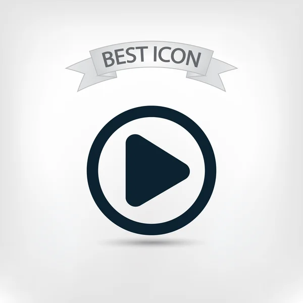 Jouer icône web bouton — Image vectorielle