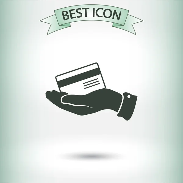 Bank credit card icon — Stock Vector