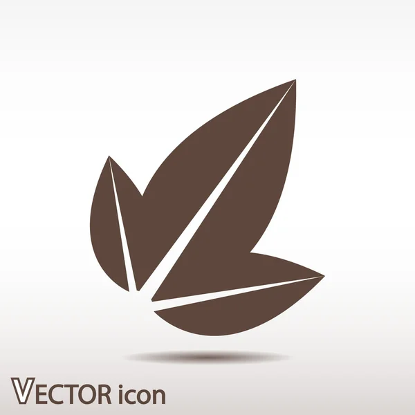Ikona listy stromu — Stockový vektor
