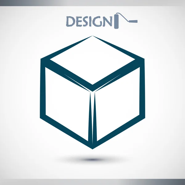 3D ikony logo design krychle — Stockový vektor