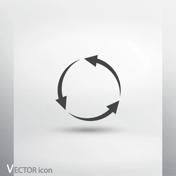 Значок круговых стрелок — стоковый вектор