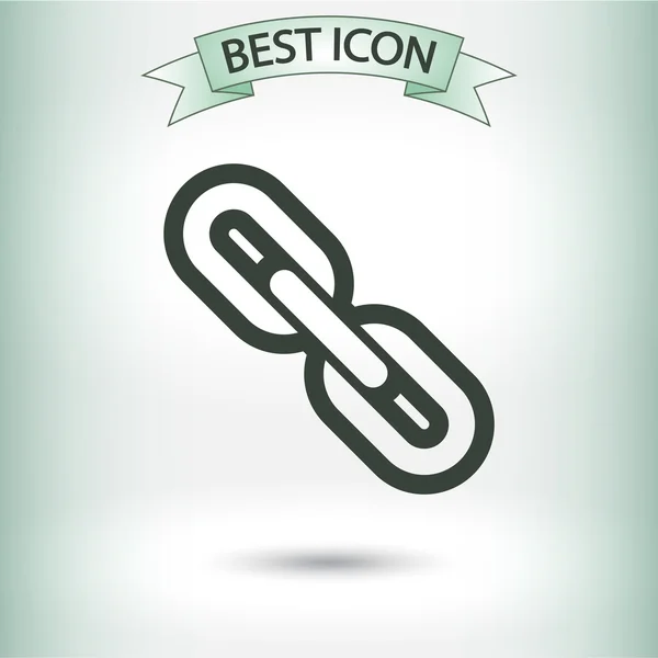 Lanț link icon — Vector de stoc