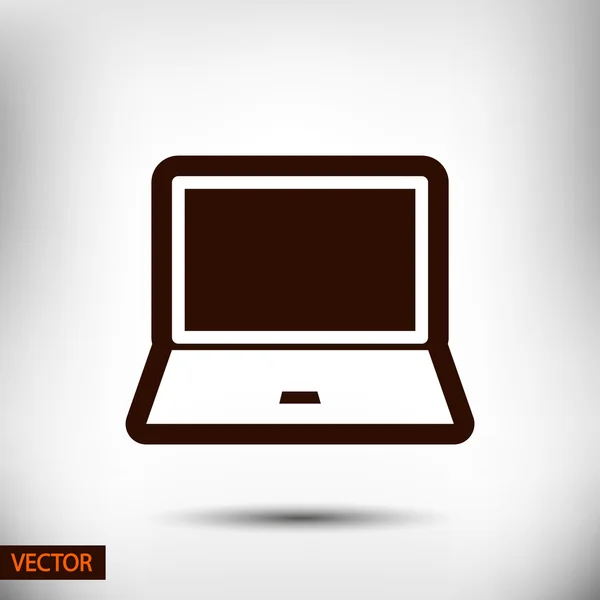 Diseño de icono de ordenador portátil — Archivo Imágenes Vectoriales
