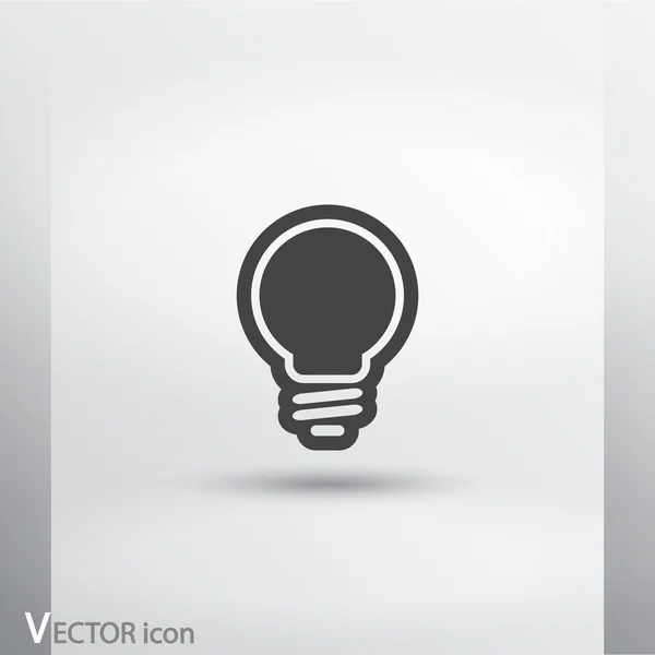 Icono de bombilla — Vector de stock