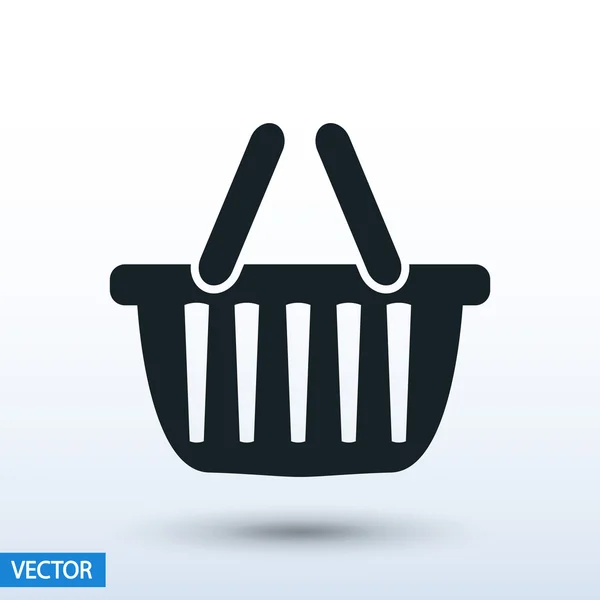 Icono de cesta de compra — Vector de stock