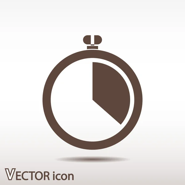 Kronometre simgesi tasarım — Stok Vektör