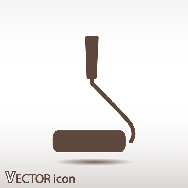 Icono del rodillo Diseño plano — Vector de stock