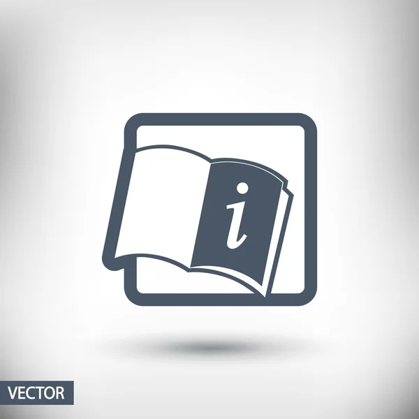 Icono de libro abierto — Vector de stock