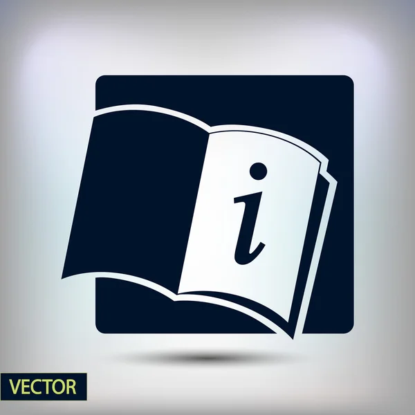 Icono de libro abierto — Vector de stock