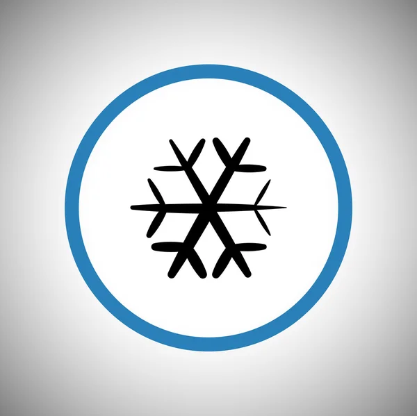 Ícone de floco de neve plana —  Vetores de Stock