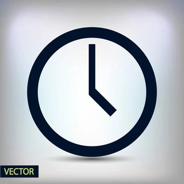 Reloj icono de diseño — Vector de stock