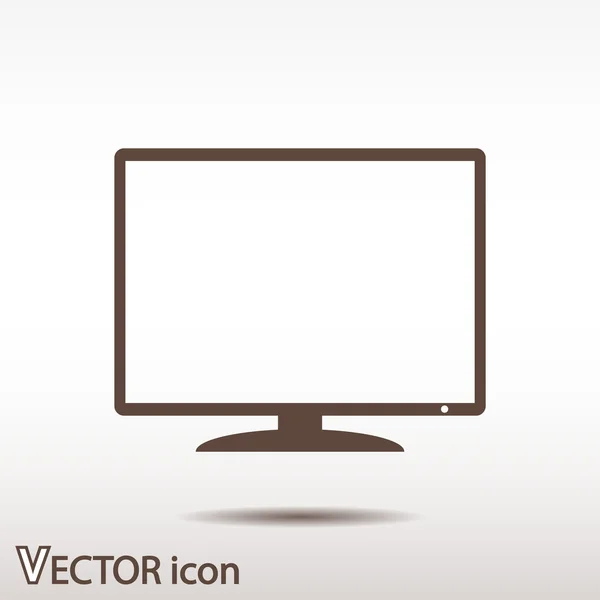 Monitor ikona designu — Wektor stockowy