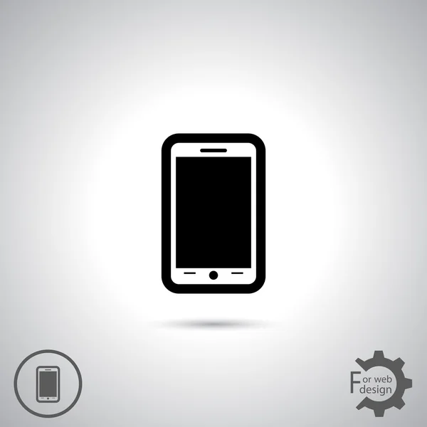 Mobiele smartphone pictogram — Stockvector