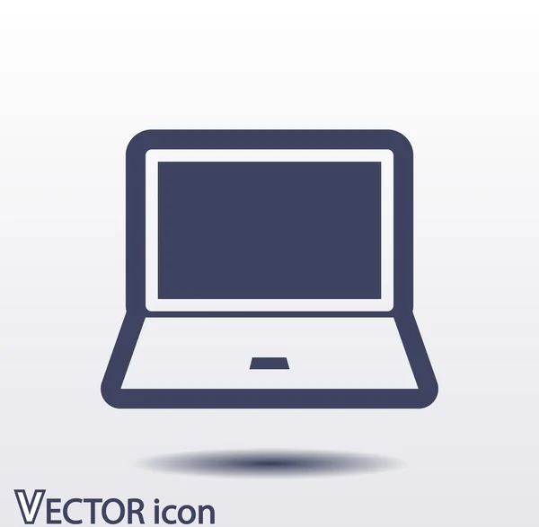 Laptop icon design — Stock Vector