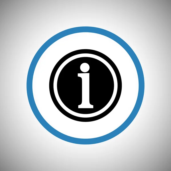 Signo de información icono — Vector de stock