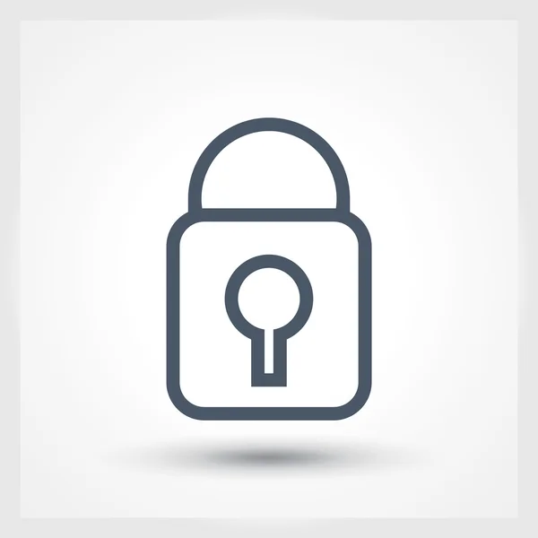 Lock icon. Flat design style — Stock Vector