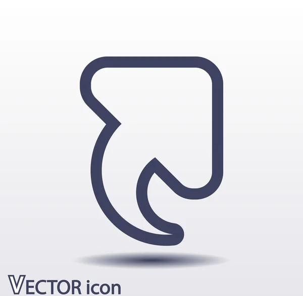 Icono flecha arriba — Vector de stock