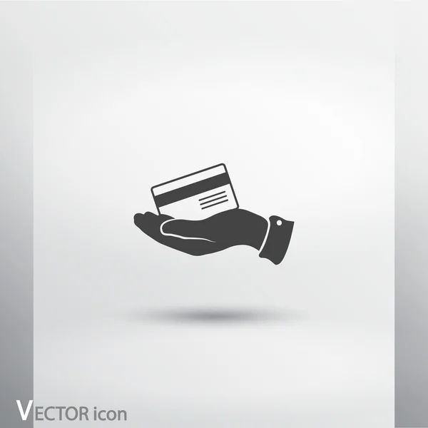 Pictogram van de creditcard van de Bank — Stockvector