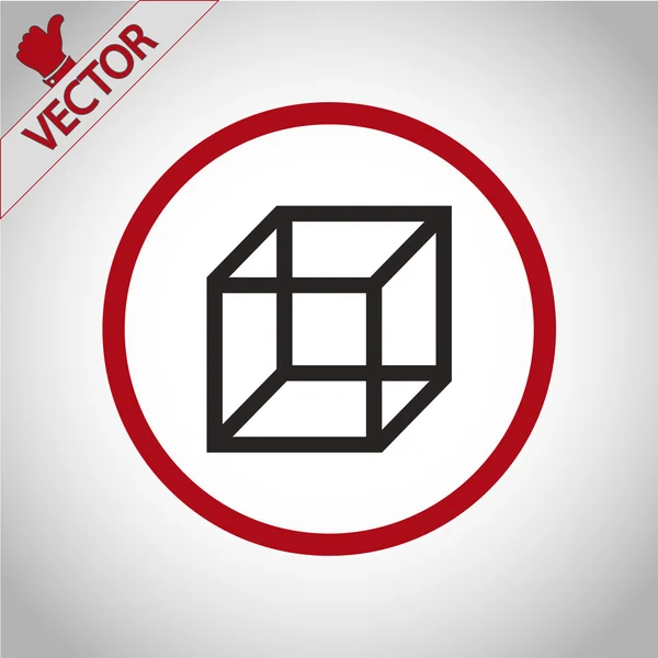 Значок дизайну кубика логотипу — стоковий вектор