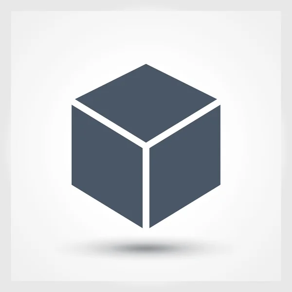 Icono de diseño del logotipo del cubo — Vector de stock