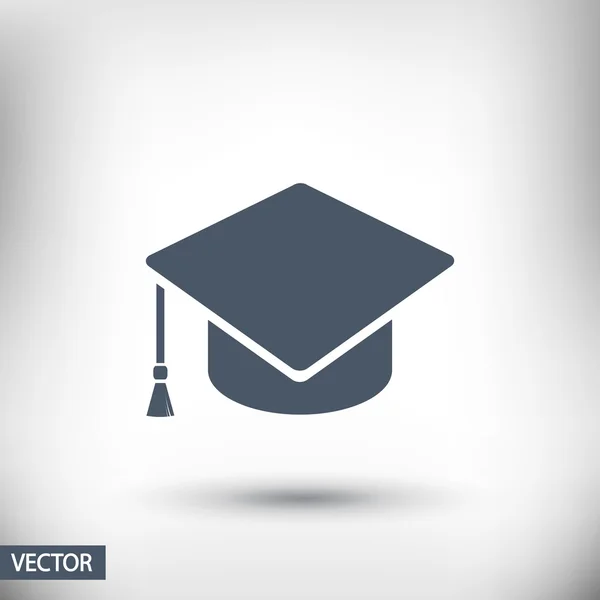 Icône de chapeau de graduation — Image vectorielle