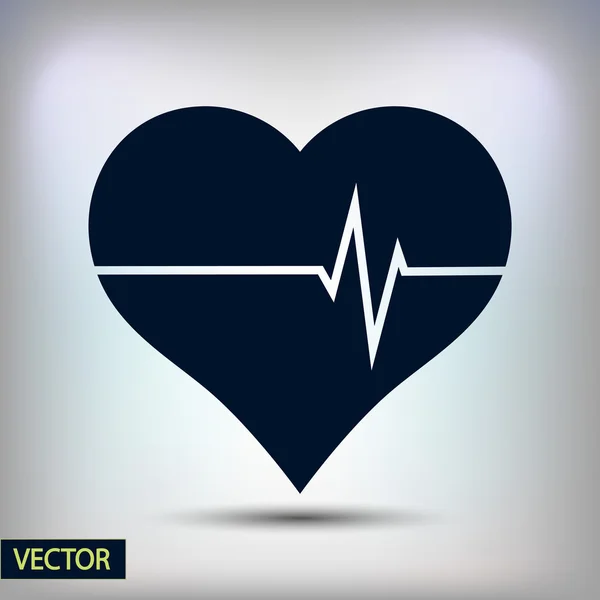 Heart Icon flat design — Stock Vector