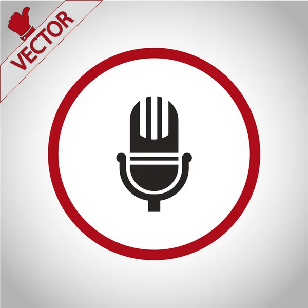 Mikrofon-ikonen design — Stock vektor
