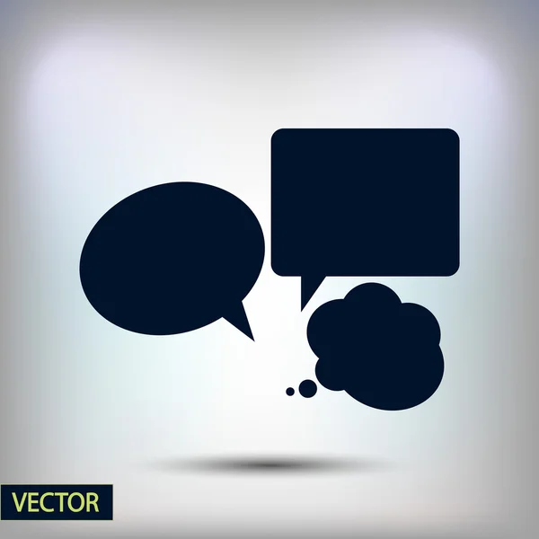 Icono de burbuja de habla — Vector de stock