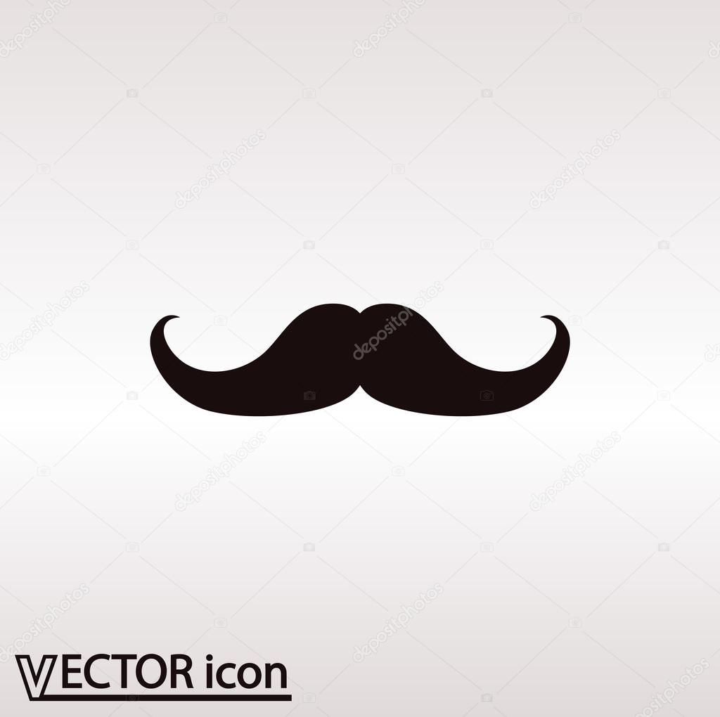 Ícone de plana de bigode — Vetor de Stock © Best3d #60385101