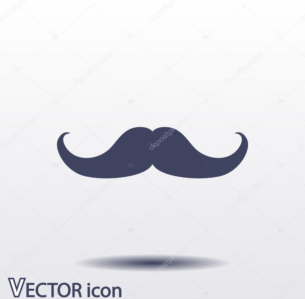 Mustache flat icon