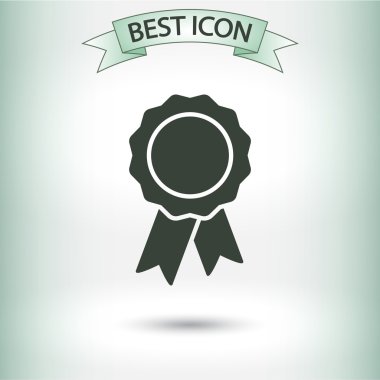 Kurdele simgeli rozet