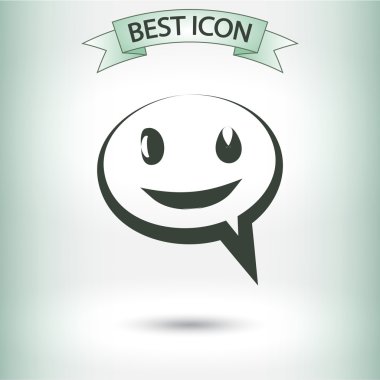 Gülümseyen baloncuk simgesi