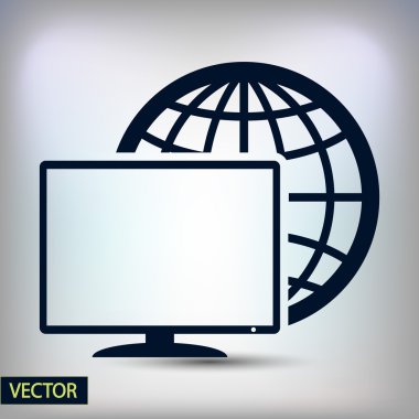Monitör simgesi tasarım