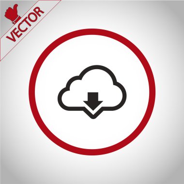 bulut indirme simgesi