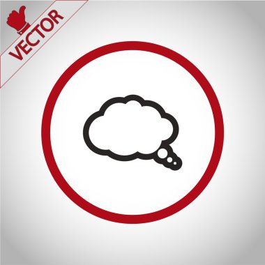 komik konuşma balonu simgesinin