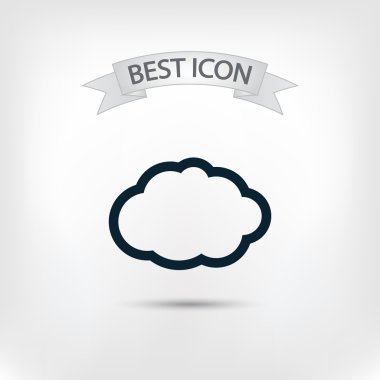 Bulut simge düz tasarım stil