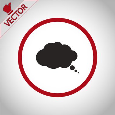 komik konuşma balonu simgesinin