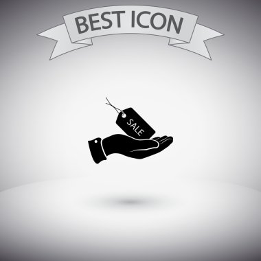 Satılık etiketi simgesi