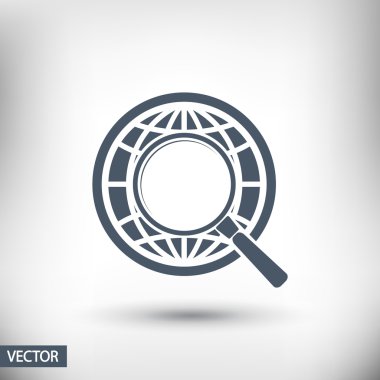 Dünya Büyüteç arama simgesi